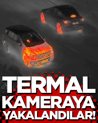 Termal kameraya yakalandılar!