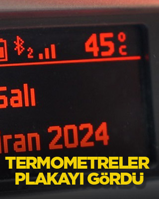 Termometreler plakayı gördü
