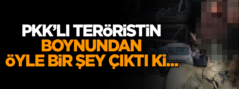 Terör örgütü PKK'lı teröristin boynundan haç çıktı