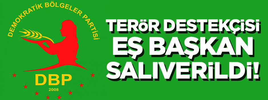 Terör destekçisi DBP Eş Genel Başkanı salıverildi!