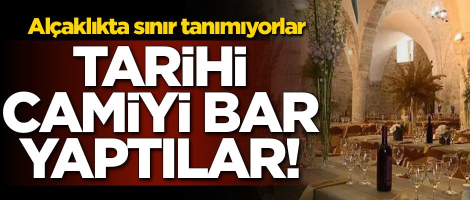 Terör devleti İsrail camilere savaş açtı! Tarihi cami bara dönüştürüldü