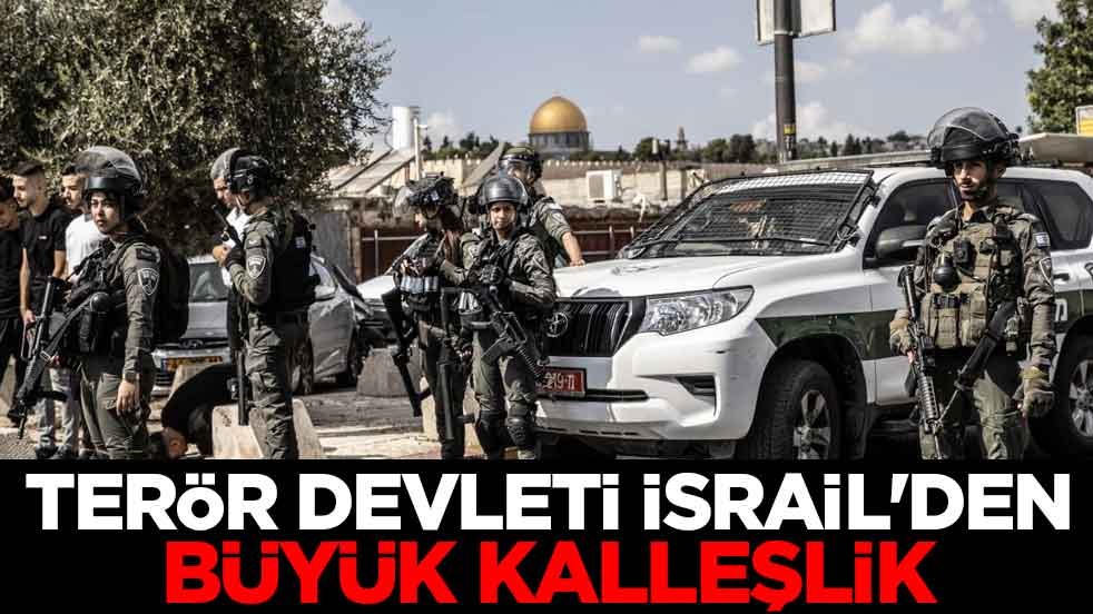 Terör devleti İsrail'den büyük kalleşlik
