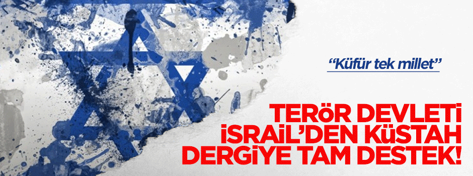 Terör Devleti İsrail'den Charlie Hebdo'ya destek