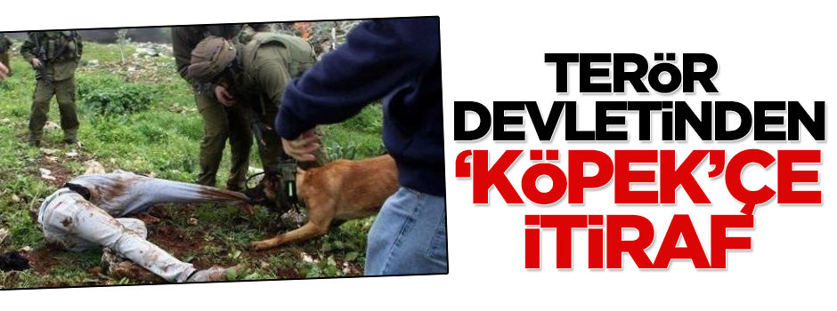 Terör devleti İsrail'den KÖPEK'çe itiraf