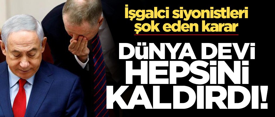 Terör devleti İsrail'e şok! Dünya devi listeden çıkardı