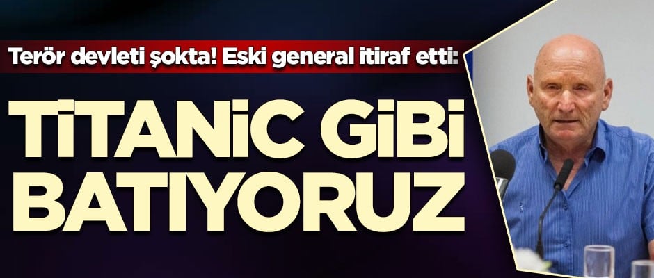 Terör devleti şokta! Eski general her şeyi itiraf etti: Batıyoruz