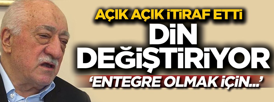 Terör elebaşı kendi kendini ifşa etti! Din değiştiriyor...