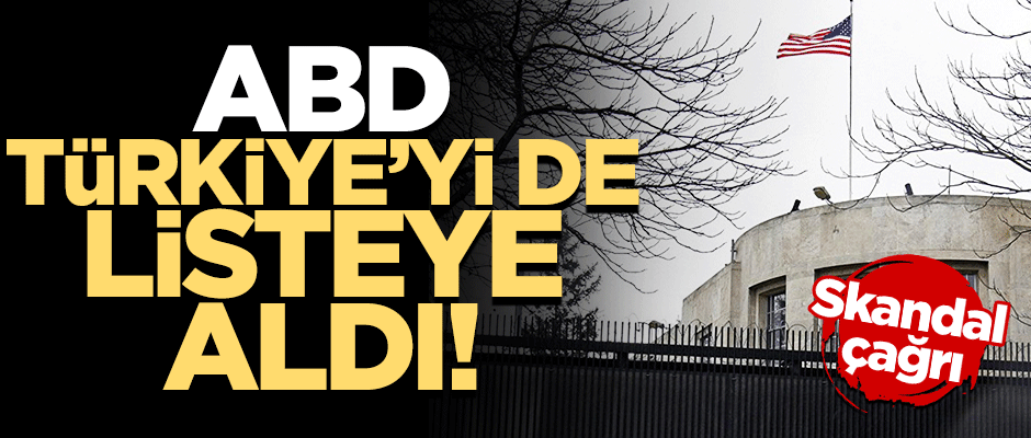 Terör hamisi ABD'den skandal Türkiye çağrısı