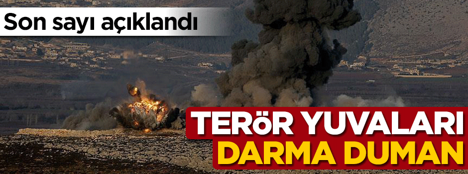 Terör hedefleri yerle bir oldu