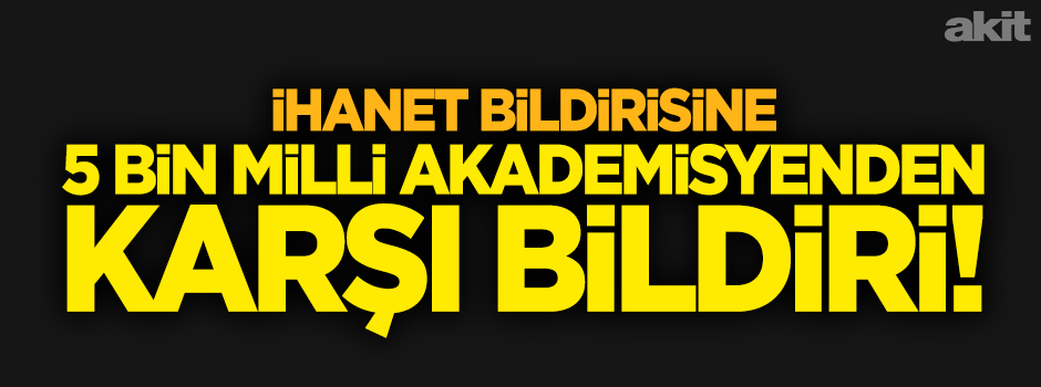 Terör karşıtı bildiriye 5 bin imza toplandı