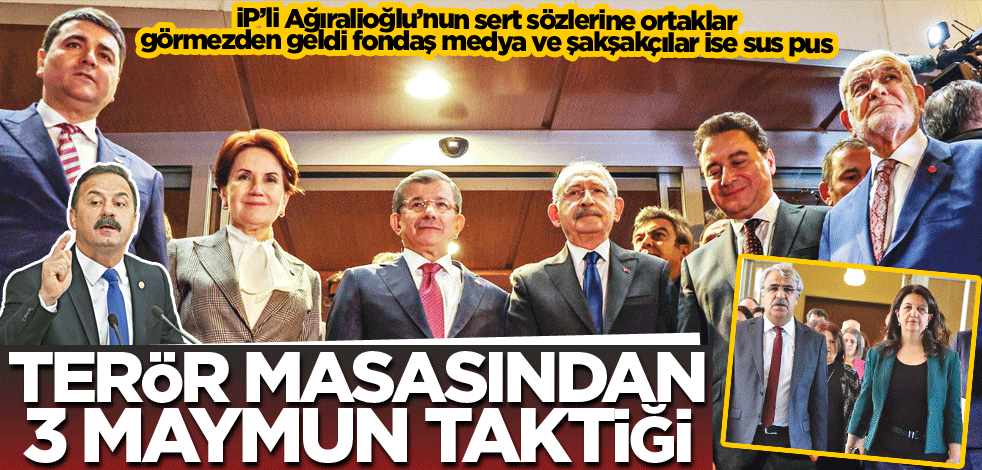 Terör masasından 3 maymun taktiği