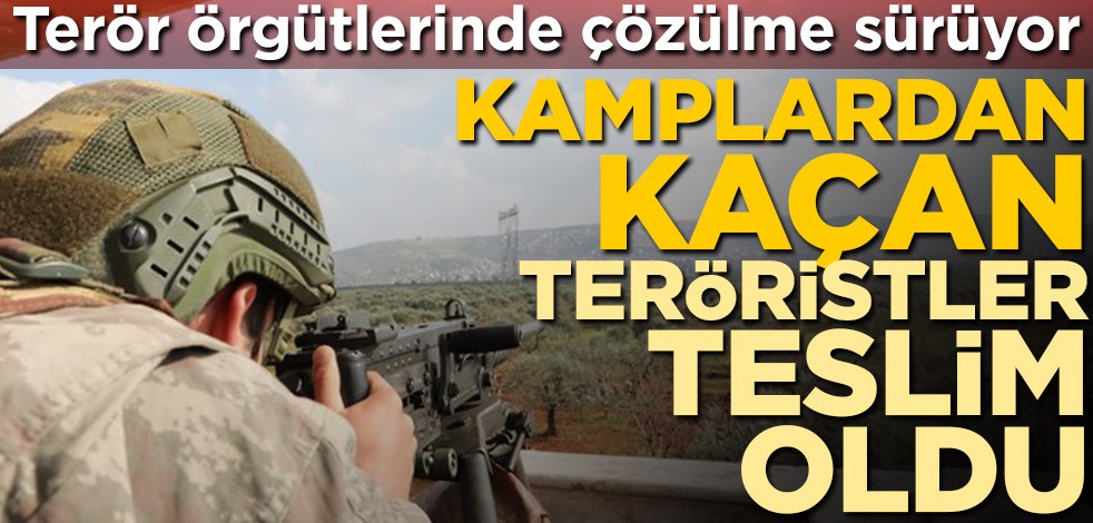Terör örgütlerinde çözülme sürüyor! Teröristler hudut karakollarına teslim oldu