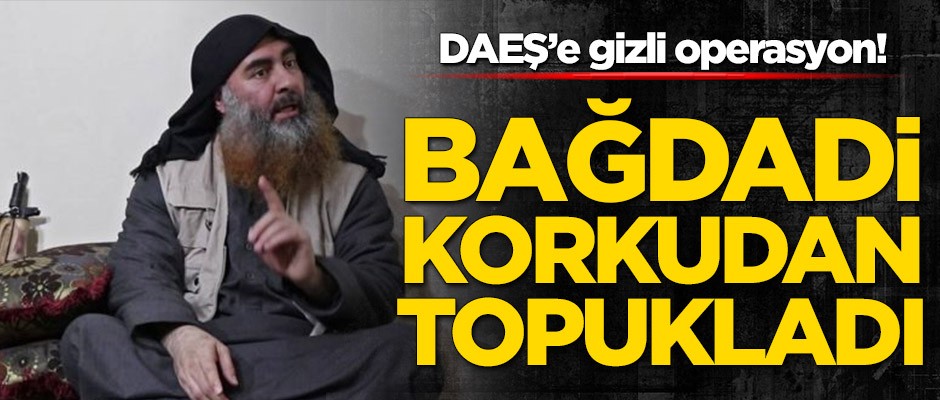 Terör örgütü DAEŞ’e darbe! Bağdadi operasyonu duyunca topukladı