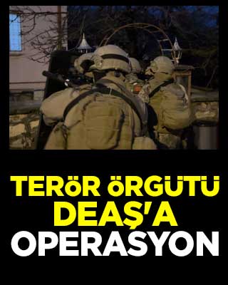 Terör örgütü DEAŞ'a operasyon