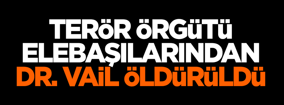 Terör örgütü elebaşılarından Dr. Vail öldürüldü