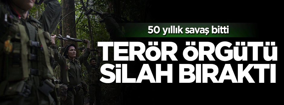 Terör örgütü FARC silah bırakma kararı aldı
