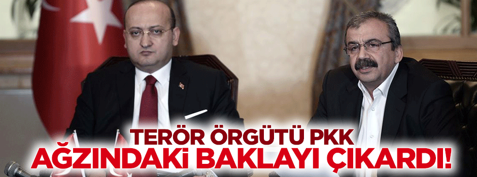 Terör örgütü PKK ağzındaki baklayı çıkardı