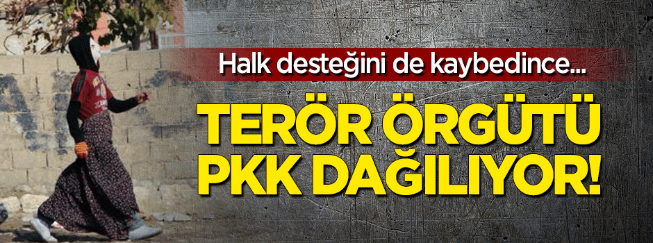 Terör örgütü PKK dağılıyor!