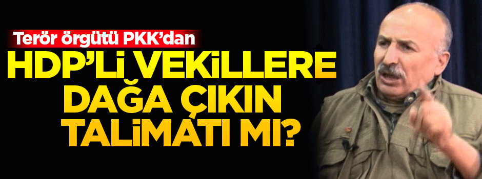 Terör örgütü PKK, HDP'lileri dağa mı çağırıyor?