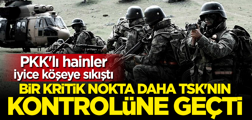 Terör örgütü PKK iyice köşeye sıkıştı: Kritik nokta TSK'nın kontrolüne geçti