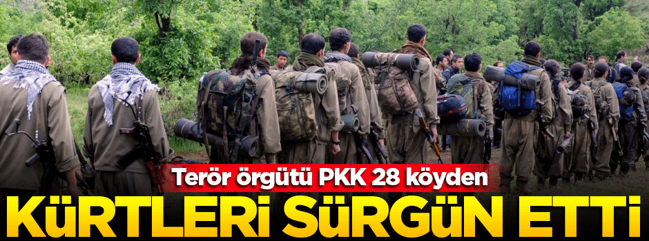 Terör örgütü PKK, Kürtleri yerinden etti!