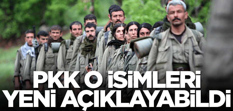 Terör örgütü PKK o isimleri yeni açıklayabildi