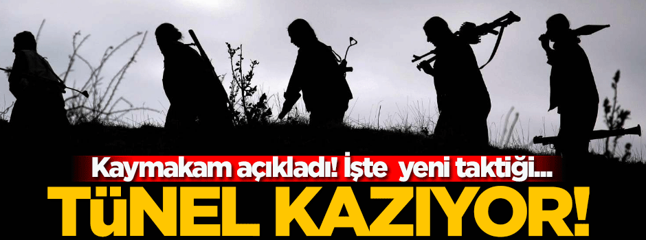 Terör örgütü PKK, Sincar Dağı'nda tünel kazmaya başladı