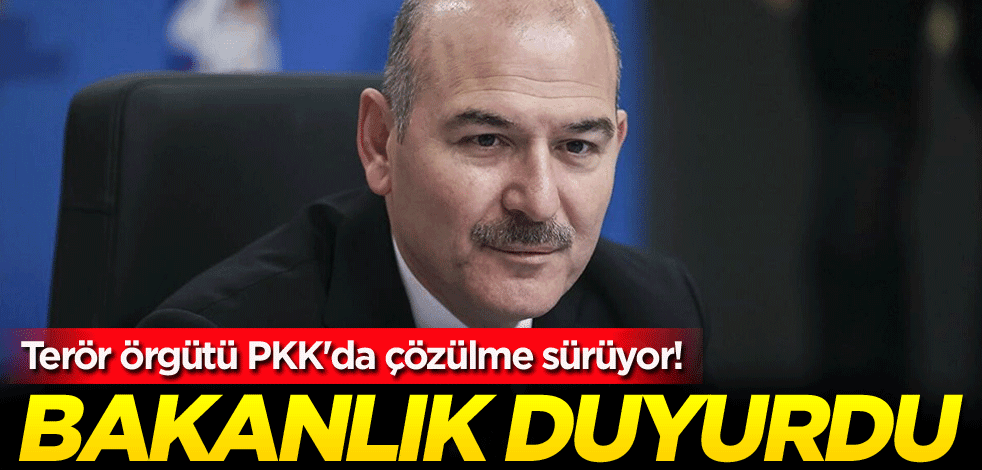 Terör örgütü PKK'da çözülme sürüyor! Bakanlık duyurdu