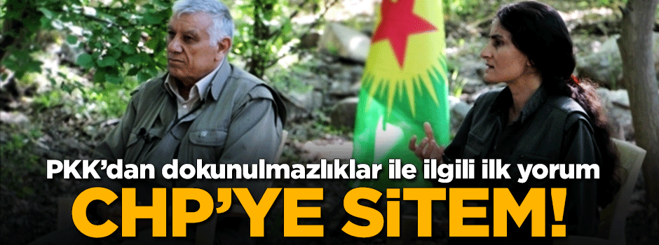 Terör örgütü PKK'dan CHP'ye tepki