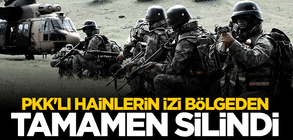 Terör örgütü PKK'nın izi Amanoslar'dan silindi