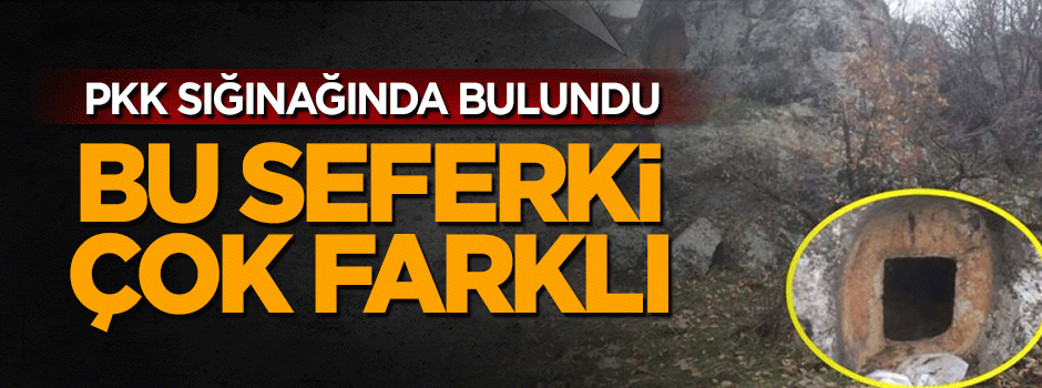 Terör örgütü PKK'nın sığınağında ısı güdümlü füze bulundu