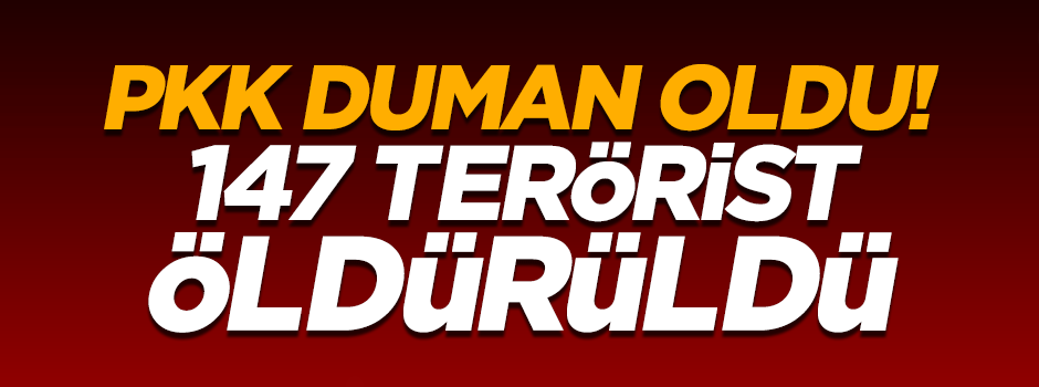 Terör örgütü PKK'ya ağır darbe! 147 terörist öldürüldü