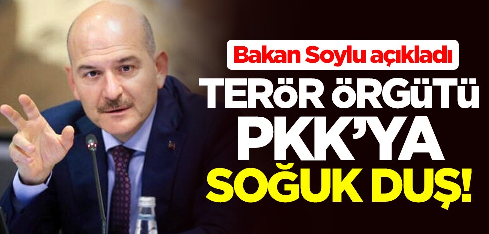 Terör örgütü PKK'ya soğuk duş! İçişleri Bakanı Süleyman Soylu açıkladı