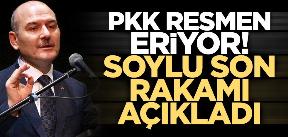 Terör örgütü resmen eriyor! İçişleri Bakanı Süleyman Soylu son rakamı açıkladı: 500 PKK'lı kaldı