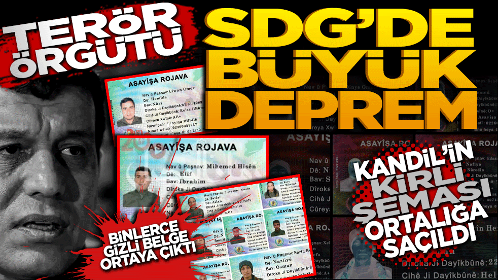 Terör örgütü SDG'de büyük deprem: Binlerce gizli belge ve ortaya çıktı! Kandil’in kirli şeması ortalığa saçıldı!