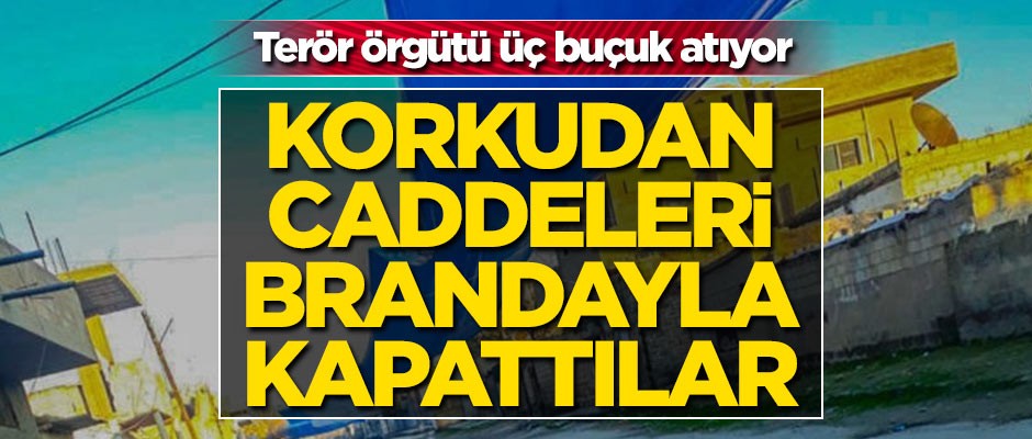 Terör örgütü üç buçuk atıyor! TSK'nın korkusundan Rasulayn'ı brandayla kapattılar