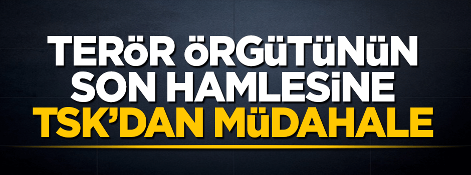 Terör örgütü YPG'nin son hamlesine TSK’dan müdahale geldi