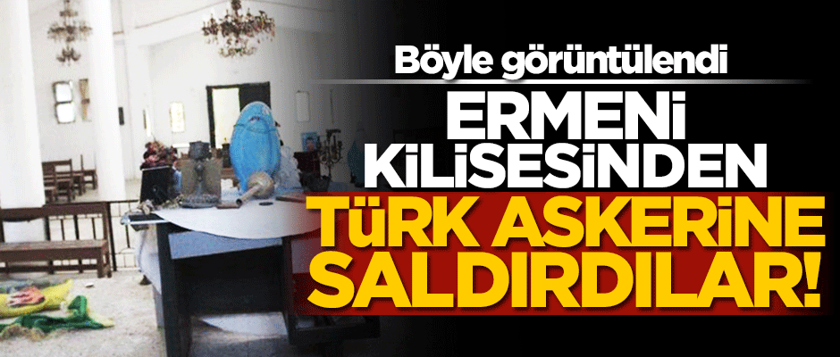 Terör örgütü YPG/PKK Ermeni kilisesini karargah olarak kullandı