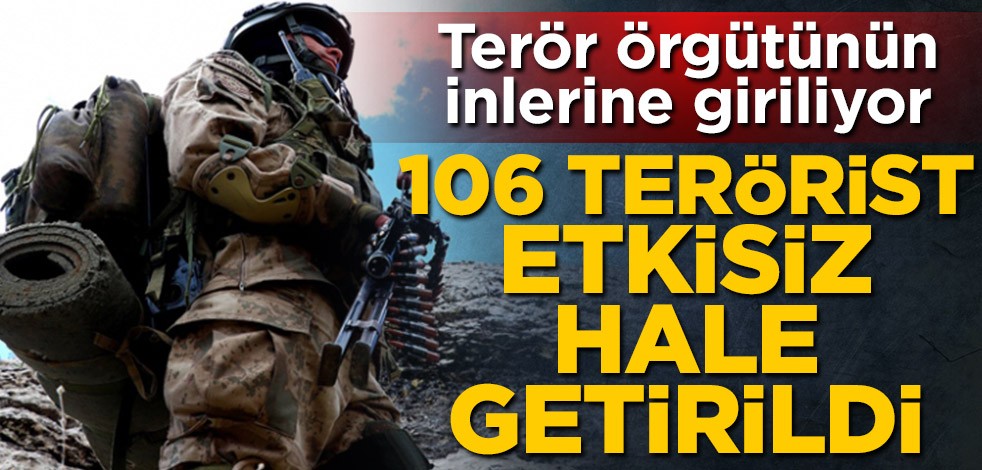 Terör örgütü YPG/PKK'nın inlerine giriliyor! Temmuz ayında 106 terörist etkisiz hale getirildi