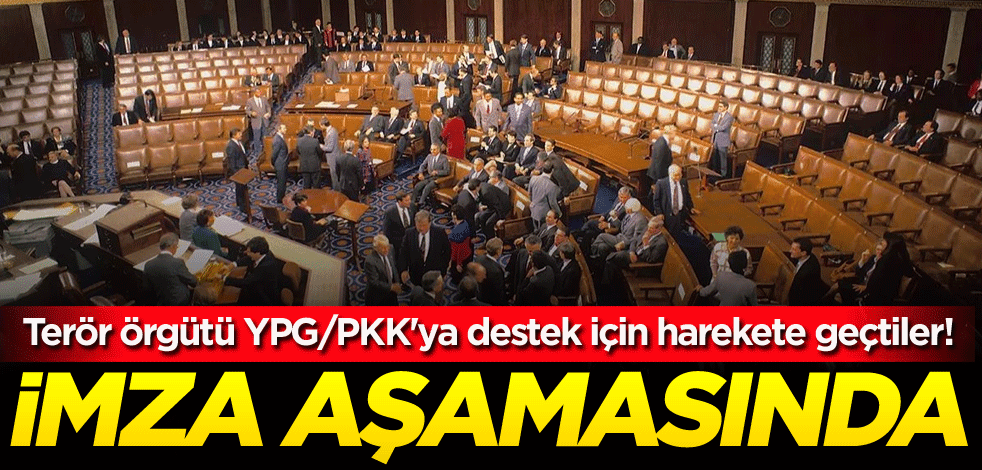 Terör örgütü YPG/PKK'ya destek için harekete geçtiler! İmza aşamasında