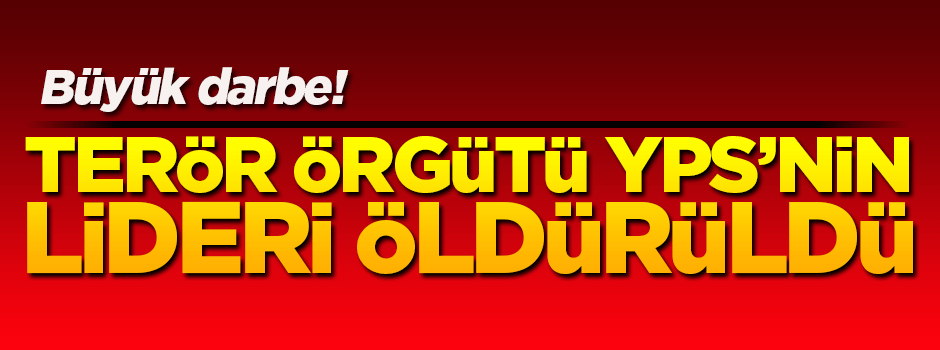 Terörist lider öldürüldü!