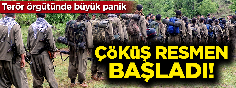 Terör örgütünde büyük panik! Çöküş resmen başladı