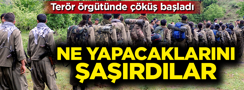 Terör örgütünde çöküş başladı! Birbirlerine düştüler