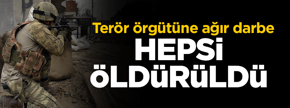 Terör örgütüne ağır darbe