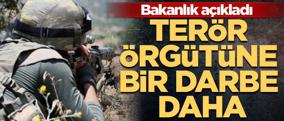 Terör örgütüne bir darbe daha… Bakanlık açıkladı 2 terörist öldürüldü