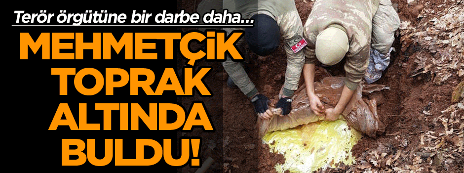 Terör örgütüne bir darbe daha… Mehmetçik toprak altında buldu!