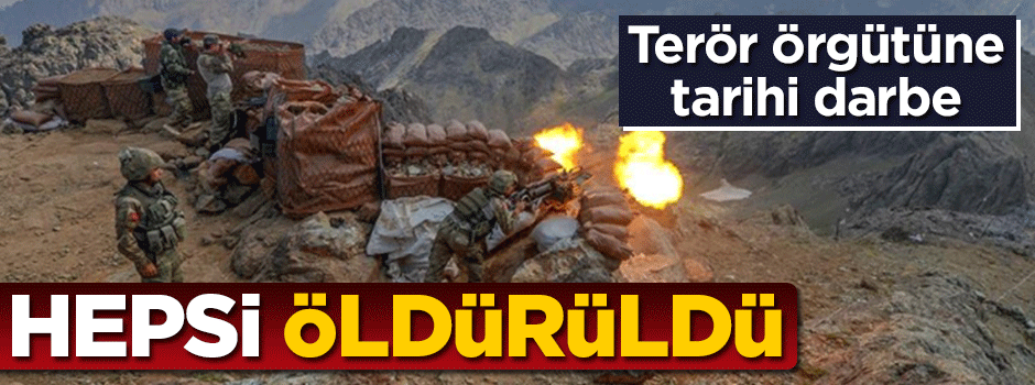 Terör örgütüne tarihi darbe