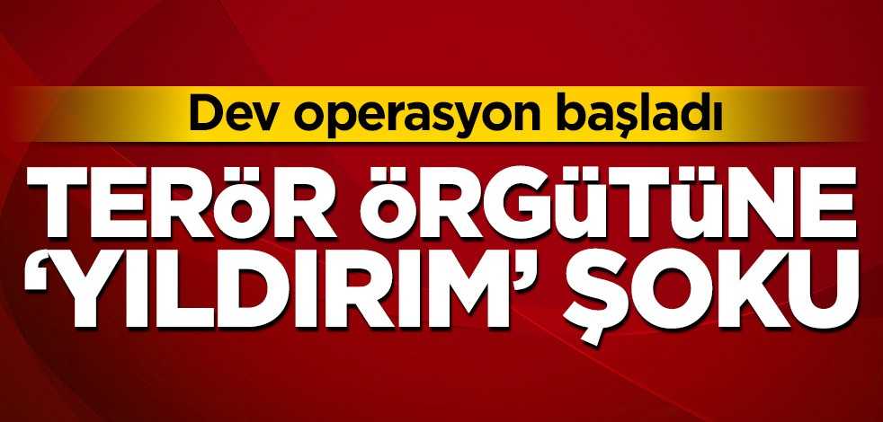 Terör örgütüne ‘Yıldırım’ şoku! 1003 personel katıldı