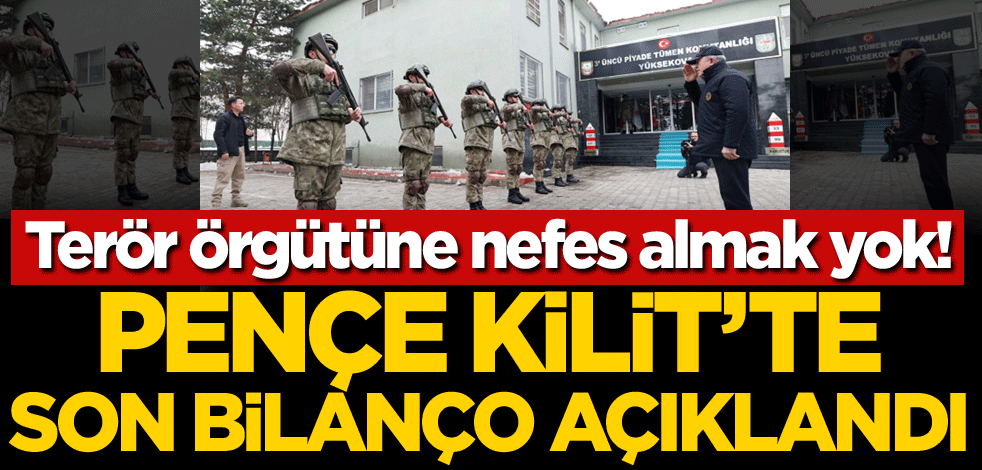 Terör örgütüne nefes almak yok! Pençe Kilit'te son bilanço açıklandı