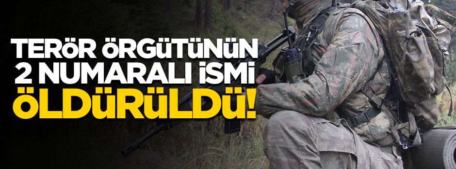 Terör örgütünün 2 numarası öldürüldü!